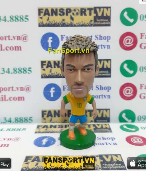 Tượng Neymar 10 Brazil 2012-2013 home yellow kodoto