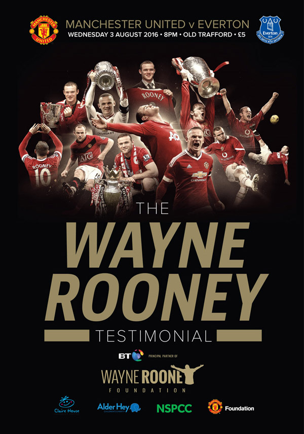 Áo testimonial Rooney 10 Manchester United 2016 shirt jersey AI6720