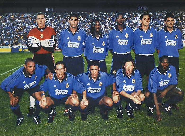 Áo đấu Real Madrid 1999 2000 third blue shirt jersey L906400