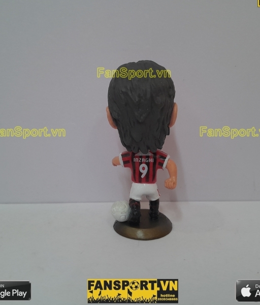 Tượng Filippo Inzaghi 9 AC Milan 2011 2012 home red black kodoto