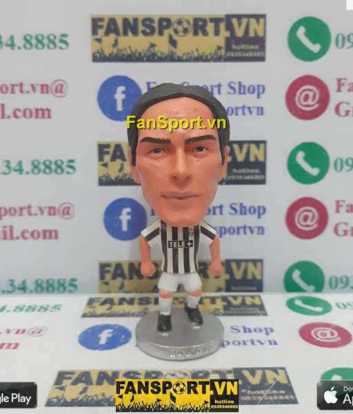 Tượng Filippo Inzaghi 9 Juventus 2000-2001 home white black kodoto