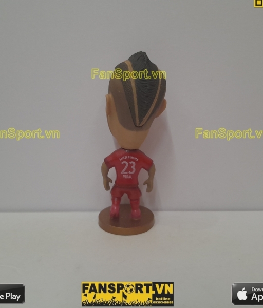 Tượng Arturo Vidal 23 Bayern Munich 2015 2016 home red soccerwe