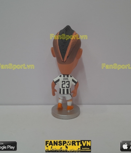 Tượng Arturo Vidal 23 Juventus 2014 2015 home white black kodoto