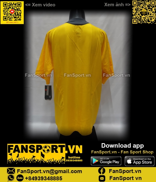 Áo đấu Arsenal 2006-2007 away shirt jersey yellow 195581 Nike BNWT
