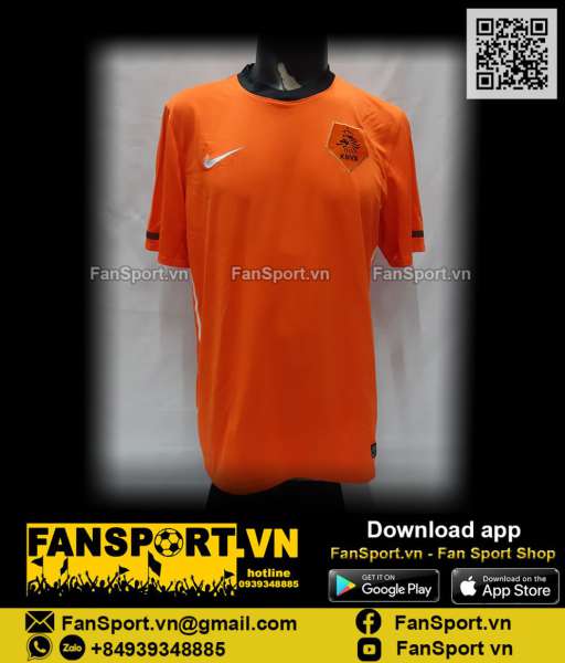 Áo đấu Netherlands 2010-2011-2012 home shirt jersey 376906 Holland