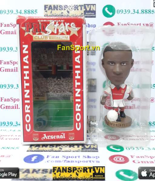 Tượng Patrick Vieira 4 Arsenal 1999 2000 home red corinthian CG018 box