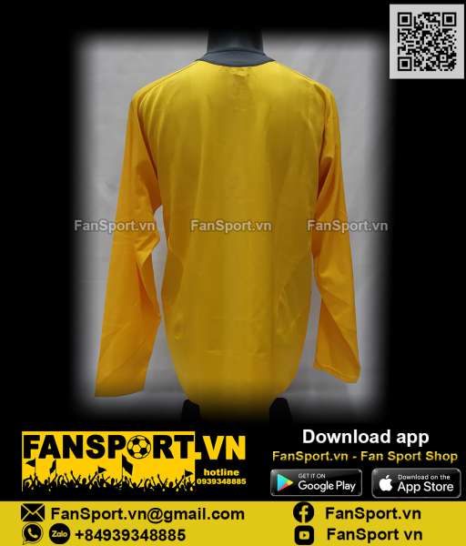 Áo đấu Arsenal 2005-2006 away shirt jersey yellow long sleeves Nike