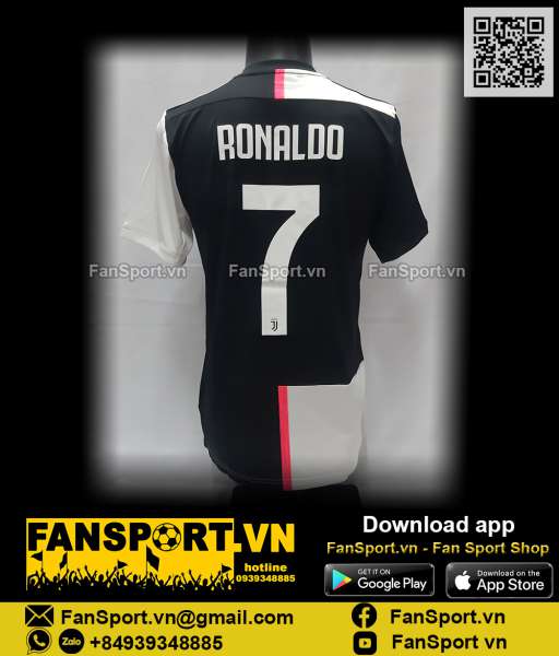 Áo đấu Ronaldo 7 Juventus 2019-2020 home shirt jersey BNWT DW5455