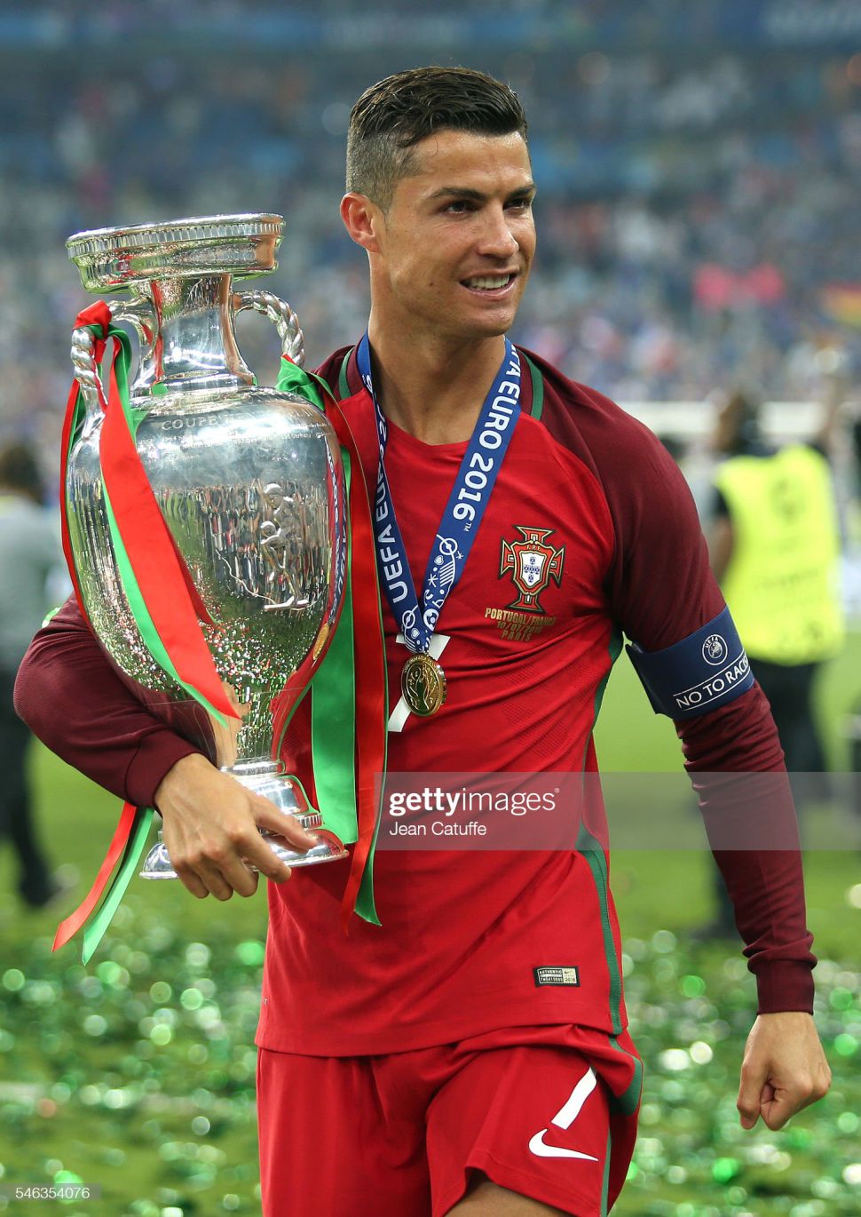 Tượng Ronaldo 7 Portugal Euro 2016 winner handmade home trophy cup