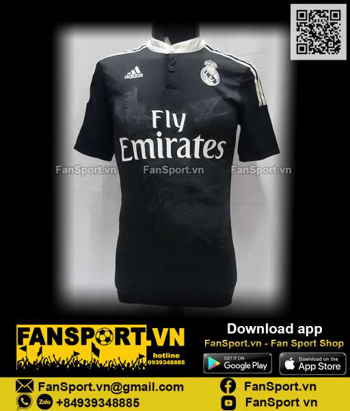 Áo đấu Real Madrid 2014 2015 third shirt jersey adidas F49265 Adizero