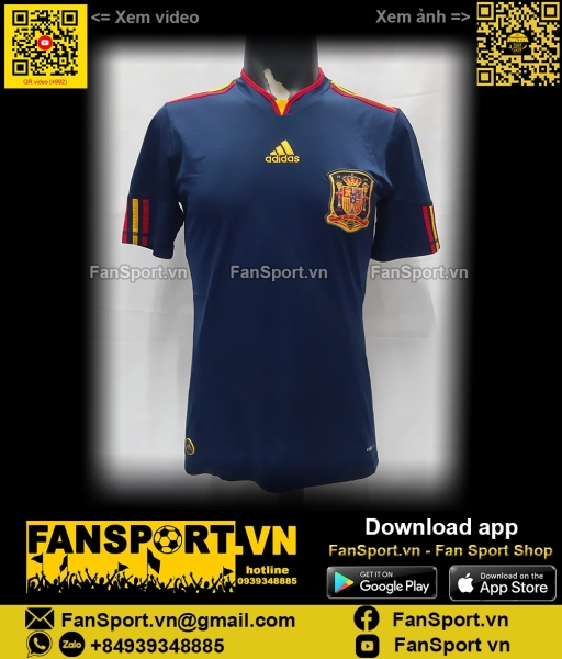 Áo đấu Spain 2010-2011 away shirt jersey World Cup P47896 Adidas