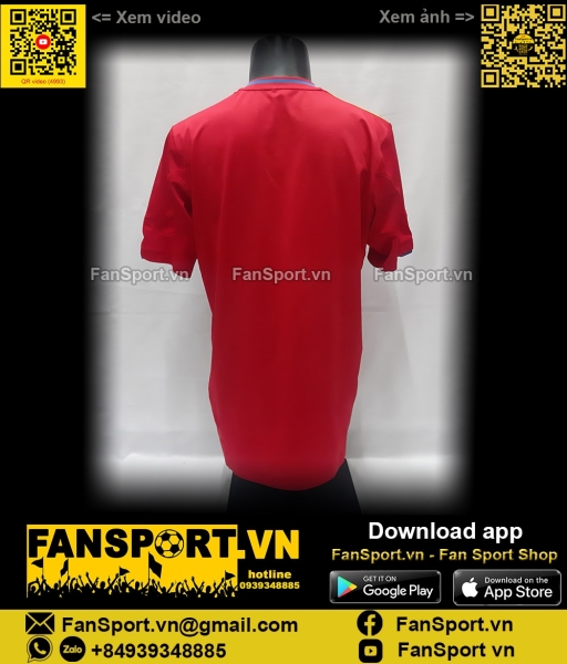 Áo đấu Spain 2010-2011 home red shirt jersey World Cup P47902 Adidas