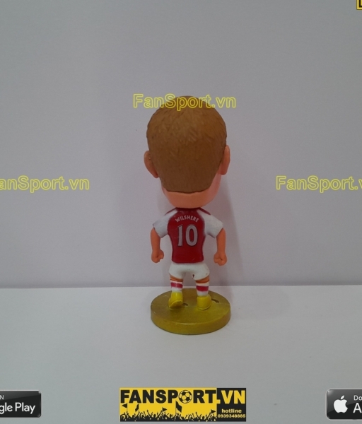 Tượng cầu thủ Jack Wilshere 10 Arsenal 2014 2015 home red kodoto