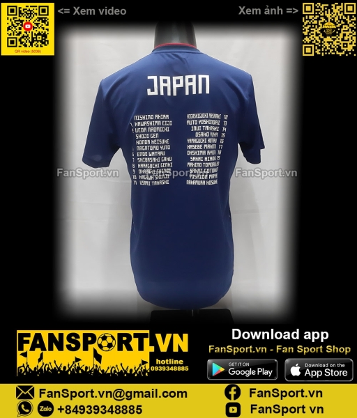Box áo Japan 2018 2019 2020 home shirt jersey Adidas CV5638 BNWT Nhật