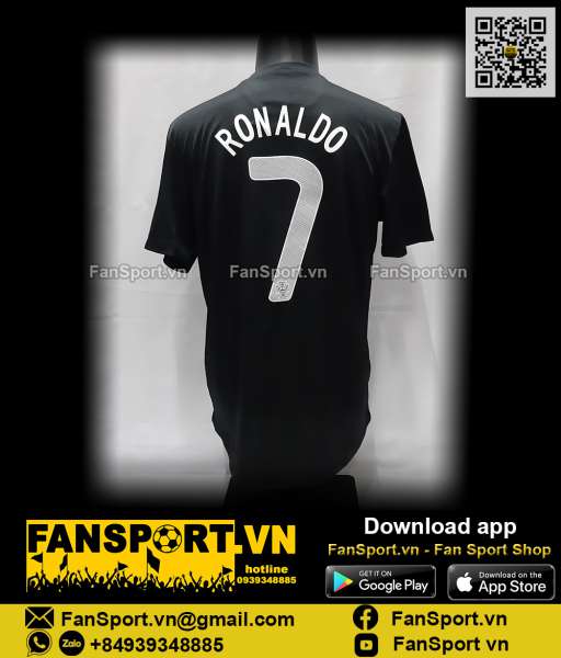 Áo Ronaldo 7 Portugal 2013-2014 third shirt jersey black Nike 447885