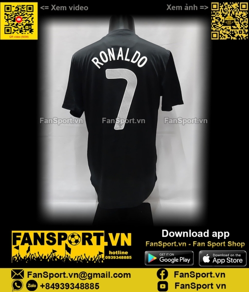 Áo Ronaldo 7 Portugal 2013-2014 third shirt jersey black Nike 447885