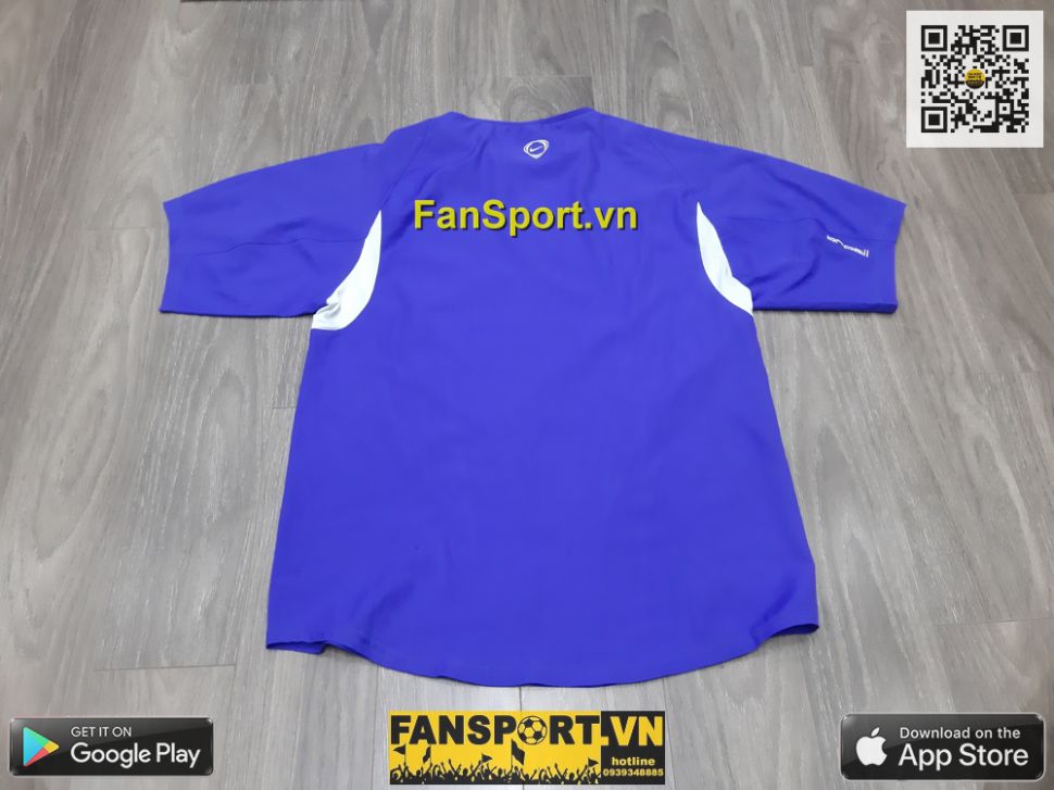 Áo training Brazil 2002-2003-2004 away shirt jersey blue 182268 Nike