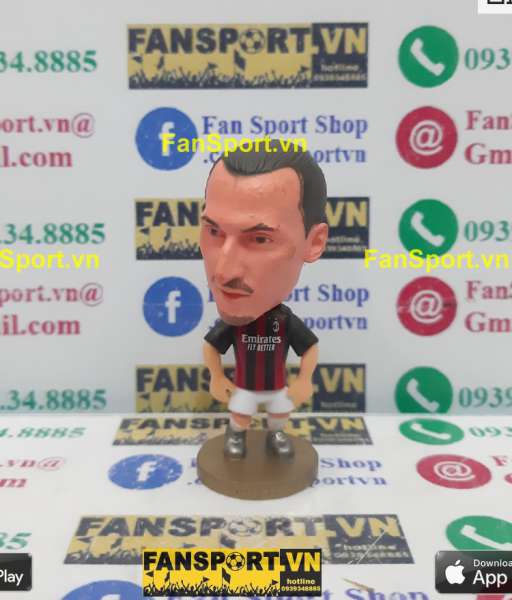 Tượng Zlatan Ibrahimovic 11 AC Milan 2020 2021 home red black soccerwe