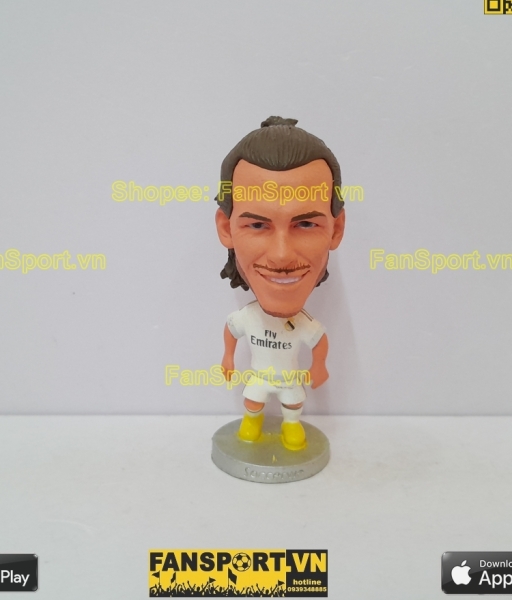 Tượng Gareth Bale 11 Real Madrid 2015-2016 home white soccerwe