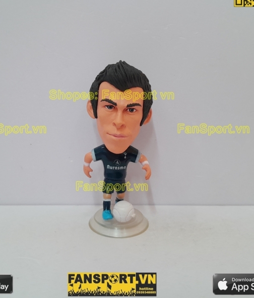 Tượng Gareth Bale 11 Tottenham Hotspur 2012 2013 away blue kodoto