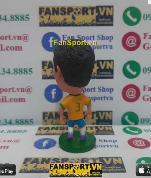 Tượng Thiago Silva 3 Brazil 2014 2015 2016 home yellow kodoto