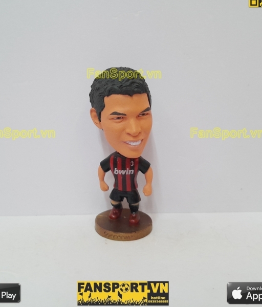 Tượng Thiago Silva 33 AC Milan 2008 2009 home red black soccerwe