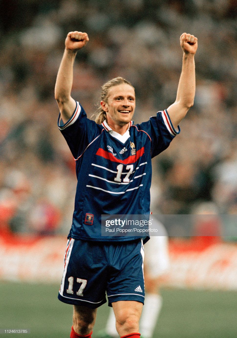 Quần cầu thủ France 1998 1999 2000 shorts blue Adidas Pháp
