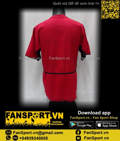 Áo đấu Manchester United 2002 2003 2004 home shirt jersey 184947 Nike