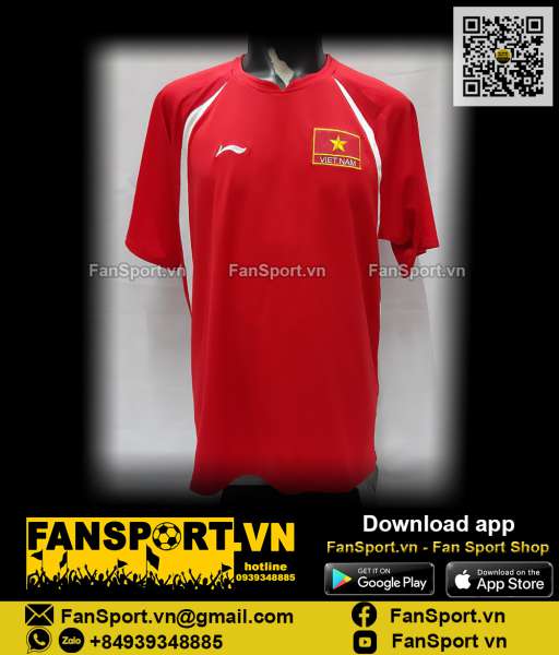 Áo đấu Việt Nam 2007-2008 home shirt jersey Vietnam Li-ning BNWT XXL