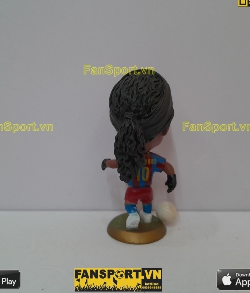 Tượng Ronaldinho 10 Barcelona 2004 2005 home red blue kodoto ball