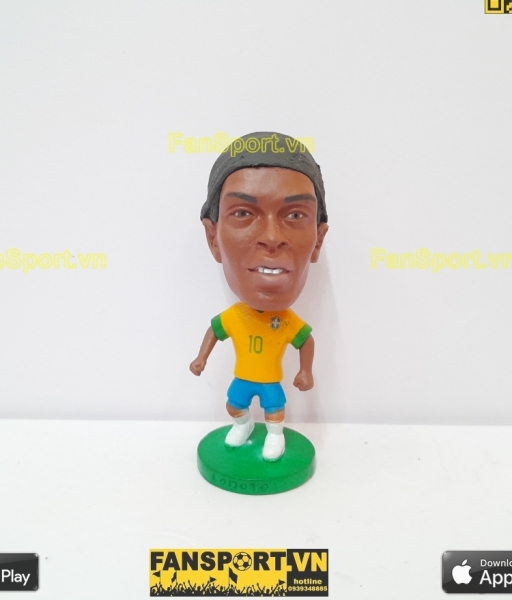 Tượng Ronaldinho 10 Brazil 2012 2013 home yellow kodoto vàng