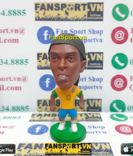Tượng Ronaldinho 10 Brazil 2012 2013 home yellow kodoto