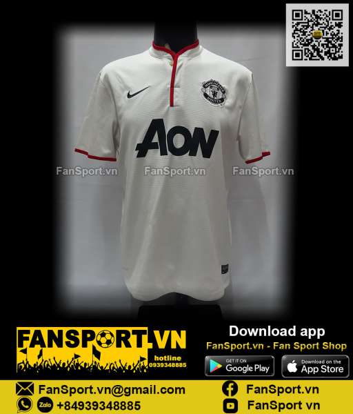 Áo đấu Manchester United 2012-2014 away shirt jersey white 479281 Nike