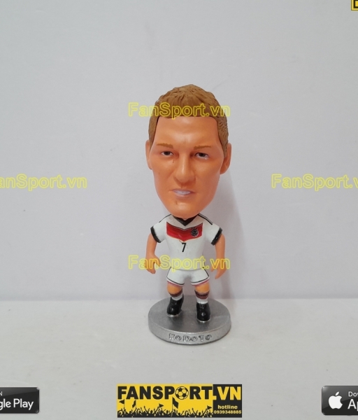 Tượng Bastian Schweinsteiger 7 Germany 2014 2015 home white kodoto đức