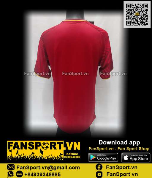 Áo đấu Việt Nam 2018 home đỏ Grand Sport shirt jersey Vietnam BNWT XL
