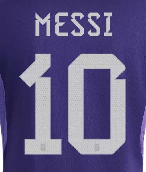 Font Messi 10 Argentina World Cup 2022 2023 away nameset official