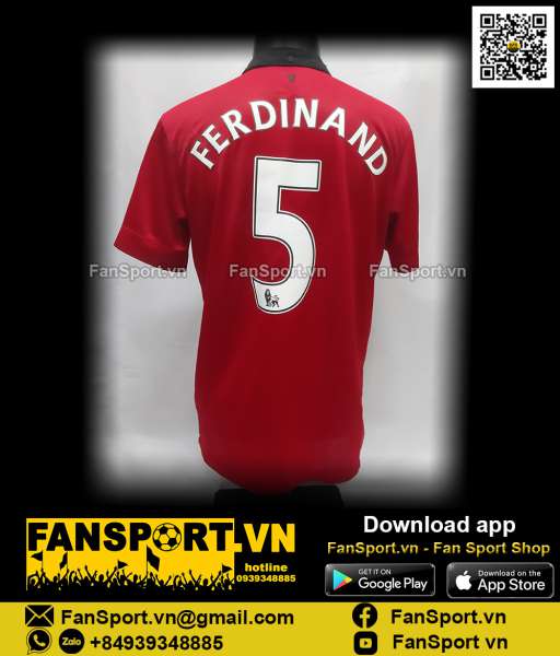 Áo đấu Ferdinand 5 Manchester United Testimonial 2013 home shirt 2014