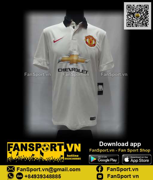 Áo đấu Manchester United 2014-2015 away shirt jersey white 611032 Nike