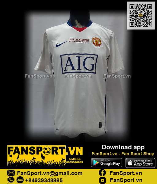 Áo Manchester United Champion League final 2009 away shirt 287611 Nike
