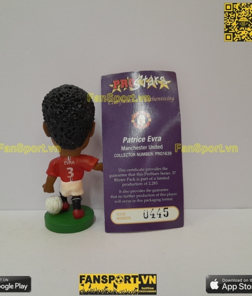 Tượng Evra 3 Manchester United 2007-2008-2009 corinthian PRO1639 0445