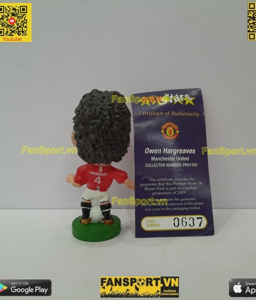 Tượng Hargreaves 4 Manchester United 2007 2008 2009 corinthian PRO1707