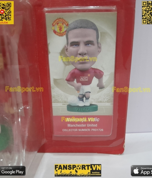 Tượng Vidic 15 Manchester United 2007 2008 2009 corinthian PRO1726