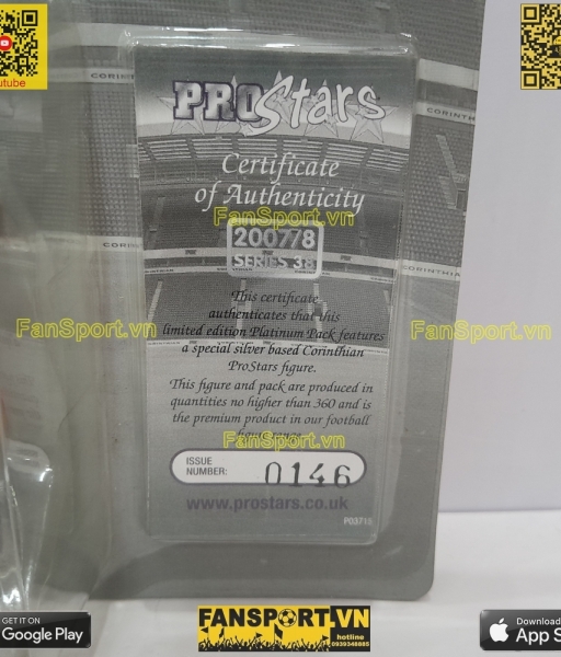 Tượng Tevez Manchester United 2007 2008 2009 corinthian PP1717 limited