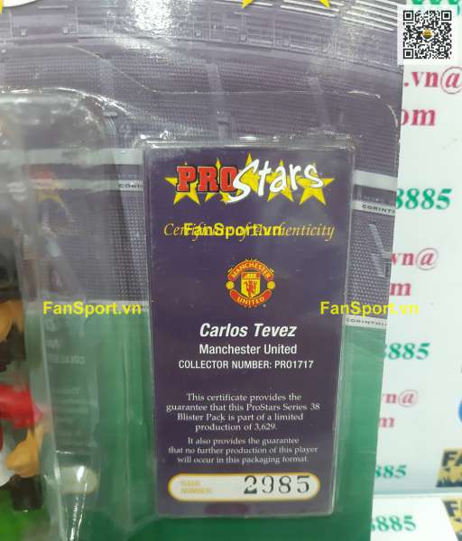 Tượng Tevez Manchester United 2007 2008 2009 home corinthian PRO1717