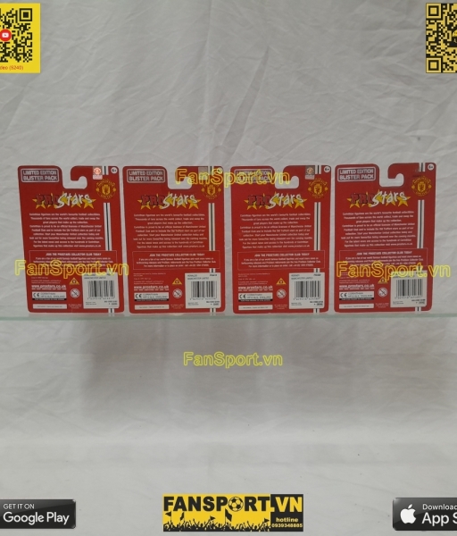 Set4 tượng Manchester United corinthian Rooney Ronaldo Ferdinand Tevez