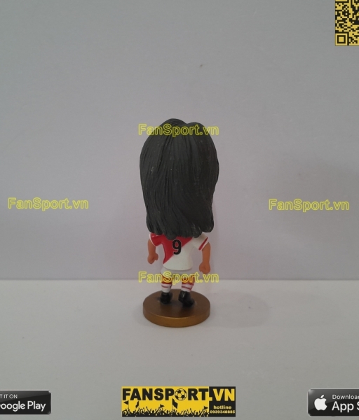 Tượng Radamel Falcao 9 AS Monaco 2013-2014 home white red kodoto