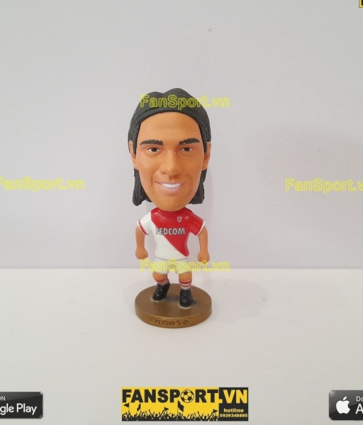 Tượng Radamel Falcao 9 AS Monaco 2013-2014 home white red kodoto