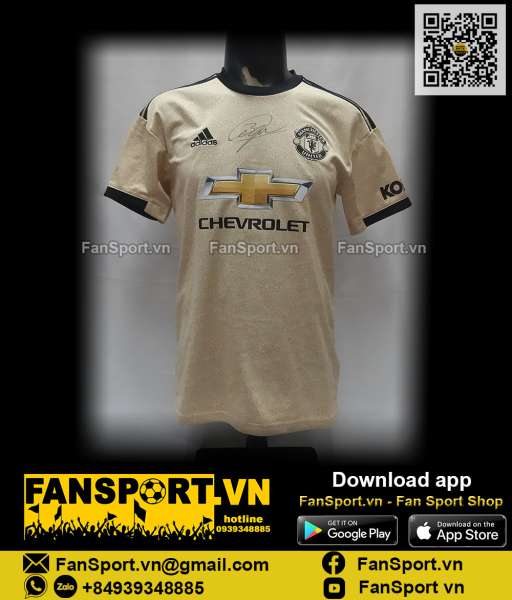 Áo chữ ký Evra Manchester United 2019-2020 away shirt jersey ED7388