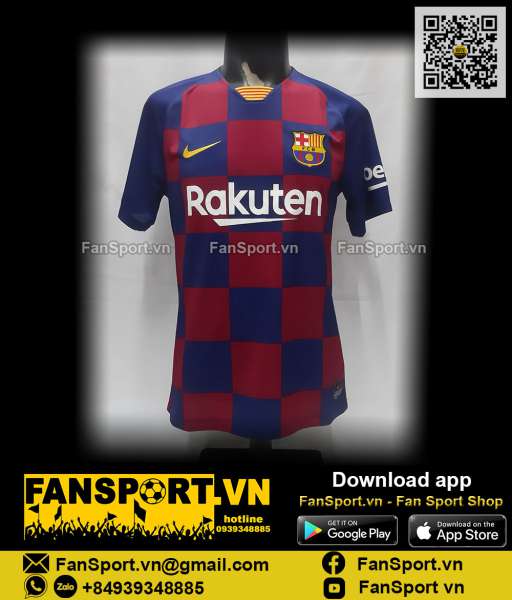 Áo đấu Messi 10 Barcelona 2019 2020 home shirt jersey AJ5532 Nike