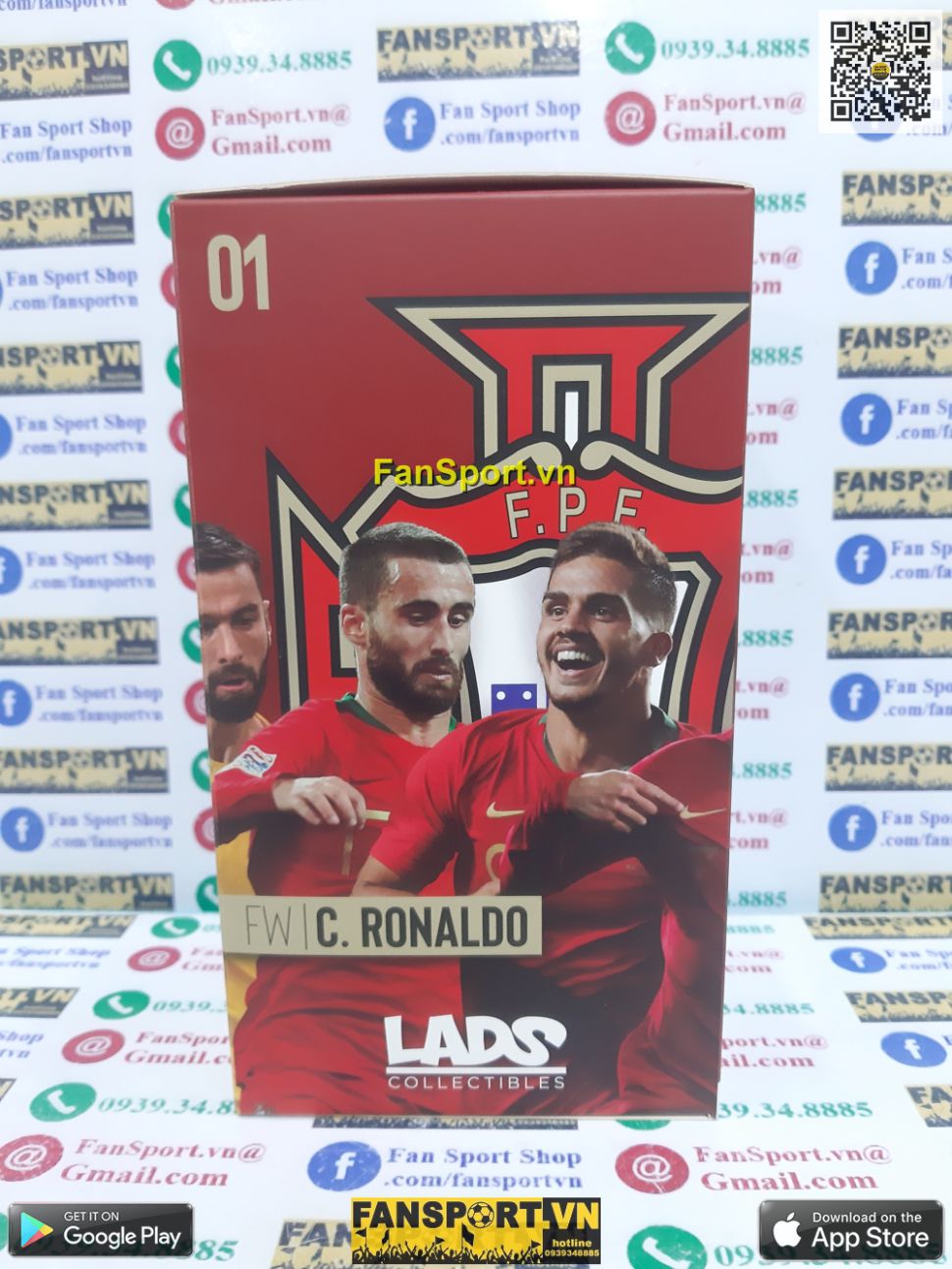 Ronaldo 7 Portugal 2018 2019 home Collectibles Lads figures box set